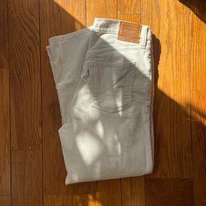 Levi’s ribcage straight cropped corduroy